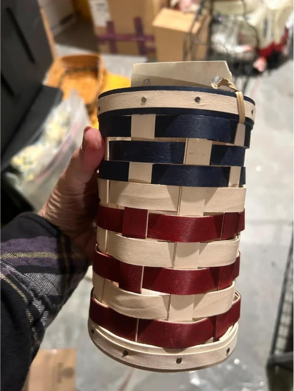 Longaberger firecracker basket and protector
